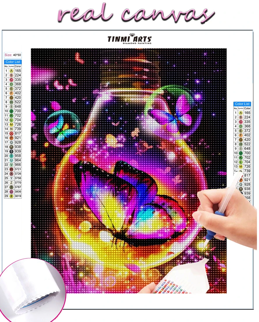 

5d Diamond Embroidery Butterfly Animal New Arrival Diamond Painting Light Full Square Round Mosaic DIY Art Handmade Hobby
