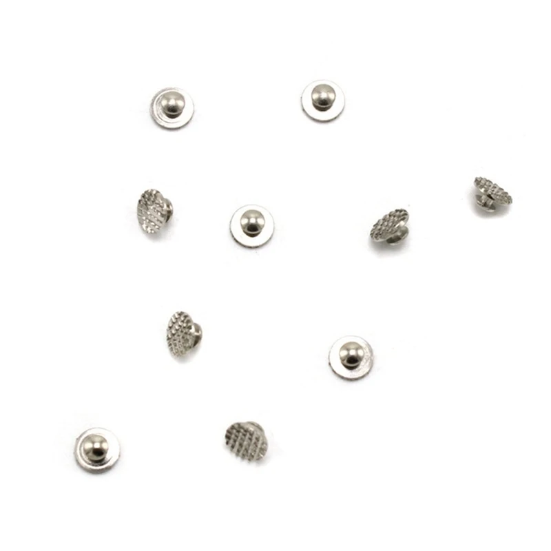 

10Pcs/pack Of Orthodontic Lingual Buttons Dental Materials Metal Mesh For Making Tongue Buckle Round Dentist Stainless Steel