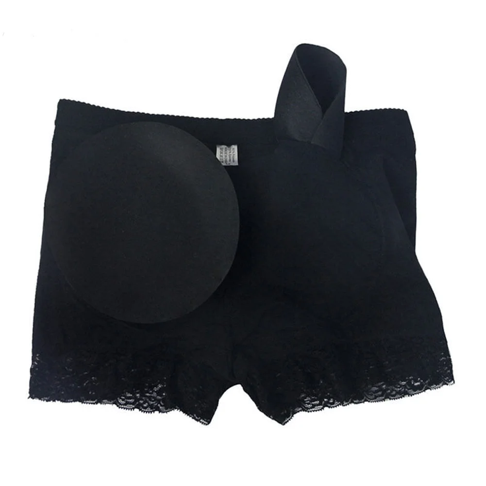 Размера плюс Для женщин мягкий прикладом трусики Body Shaper поддельные хип Shapwear