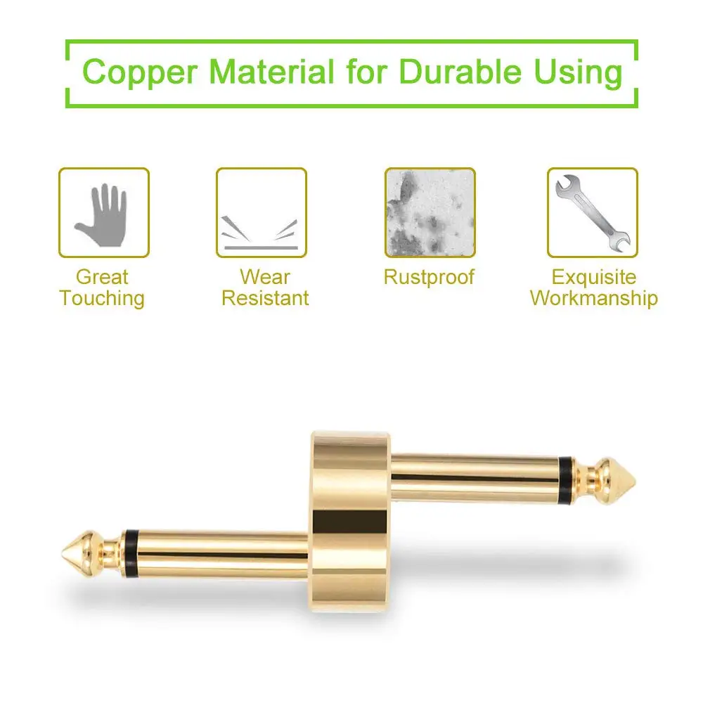 4 шт. гитары Эффект разъем для педалей адаптер прямые Z Тип аудио муфта