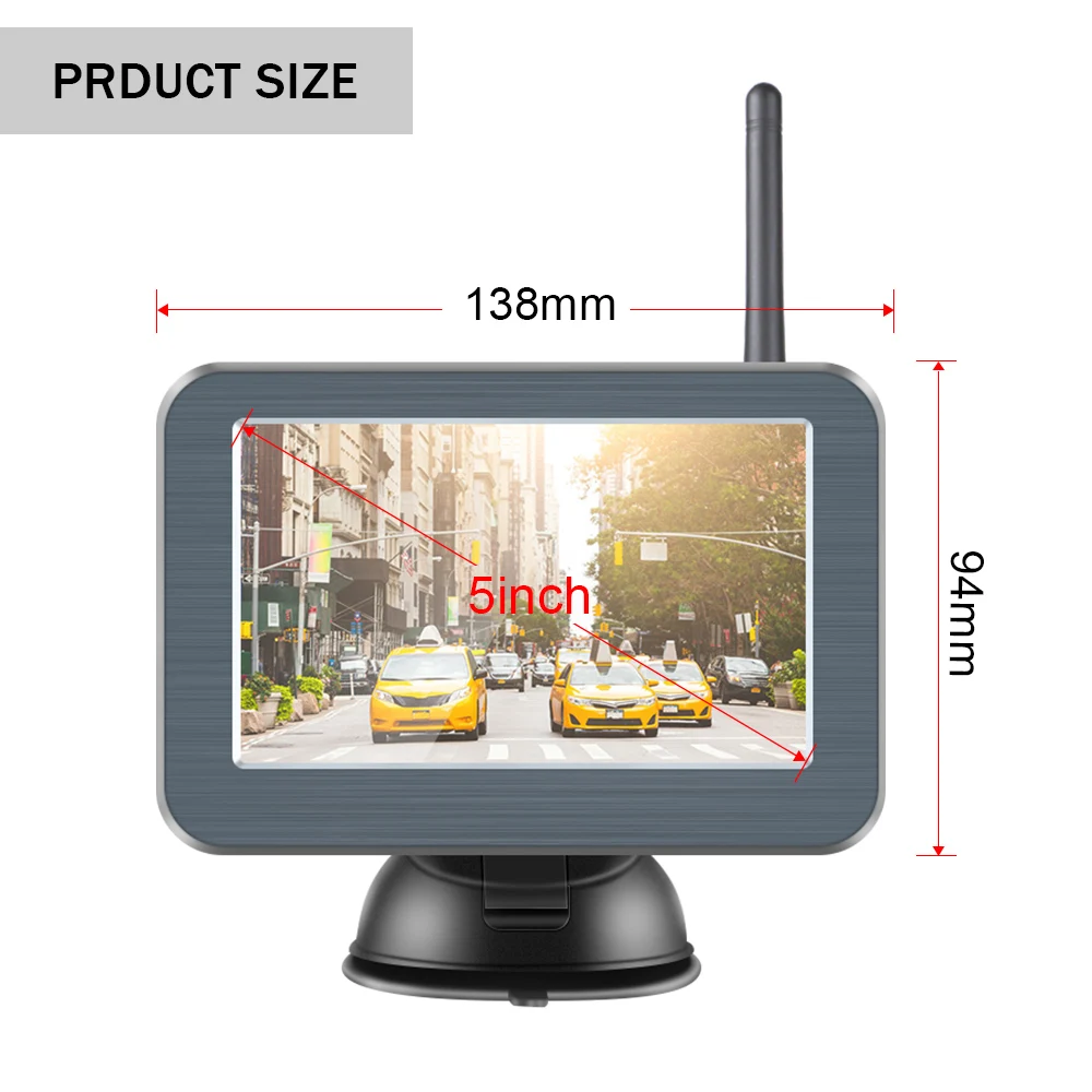 5-дюймовый AHD автомобильный монитор + камера TFT LCD HD цифровой/аналоговый 12 в PAL/NTSC