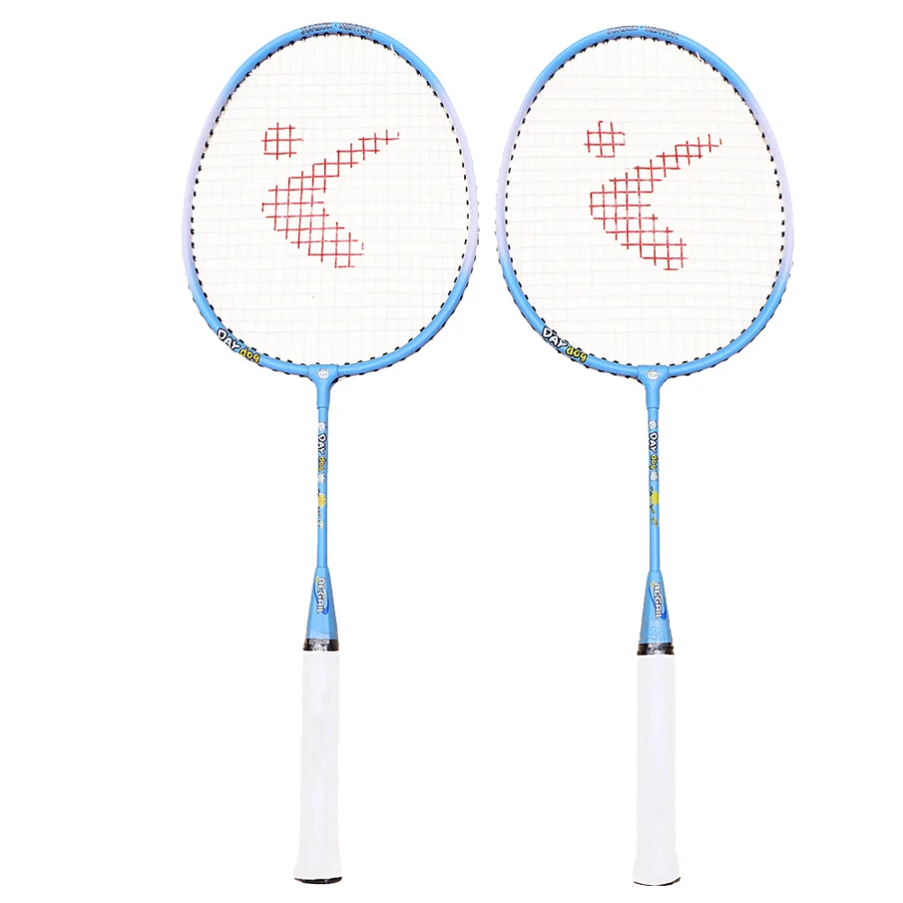 

1 Pair Kids Badminton Racket Aluminium Alloy Outdoor Sports Racket Set Training Pats Paternity Children Cartoon Badminton Racket