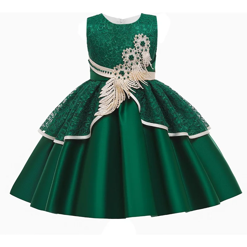 Высококачественные шелковые атласные вечерние платья для девочек на свадьбу и