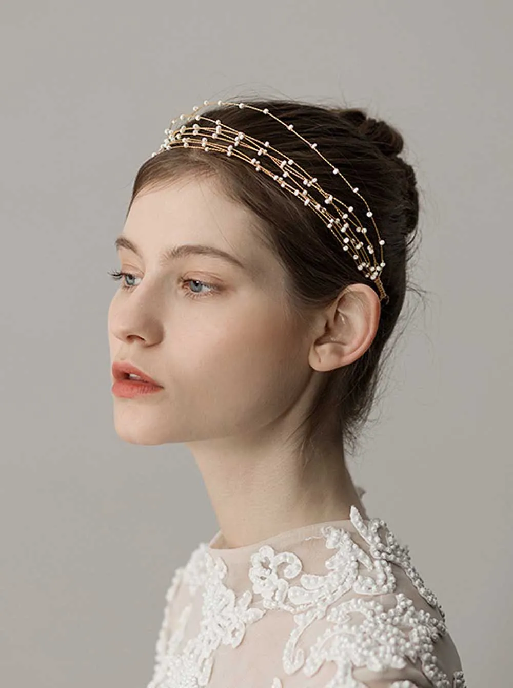 Женский богемный обруч с золотыми бусинами свадебный головной убор украшения