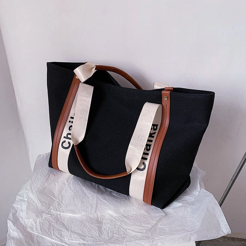 

Canvas Bags Shopper Beach Bag Totes Bags for Women Handbags Casual Fashion High Quality Japanese Style Large Capacity Porter Bag