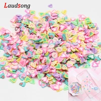 1000pcs mixed fruit heartstarcake nail art resin 3d decals diy uv resin epoxy mold filler for jewelry making tools