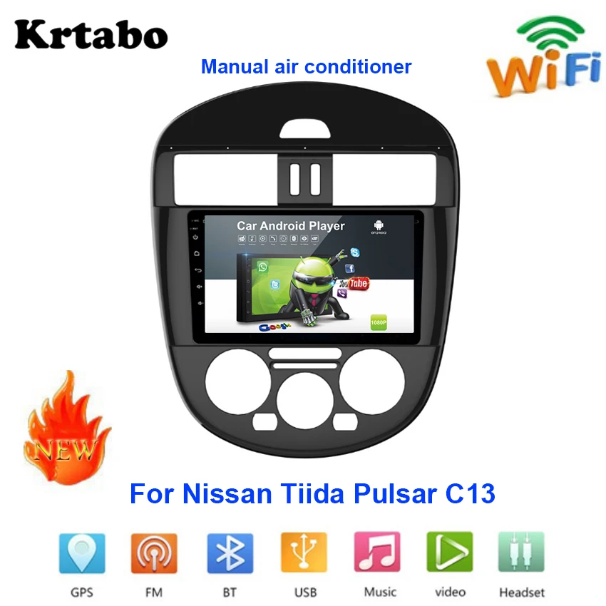 Автомобильный радиоприемник Android мультимедийный плеер для Nissan Tiida Pulsar 2011 ~ 2015