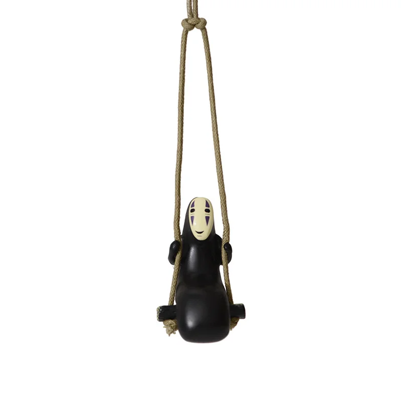 

Car pendant Hayao Miyazaki Spirited Away, a faceless man swinging on a swingt