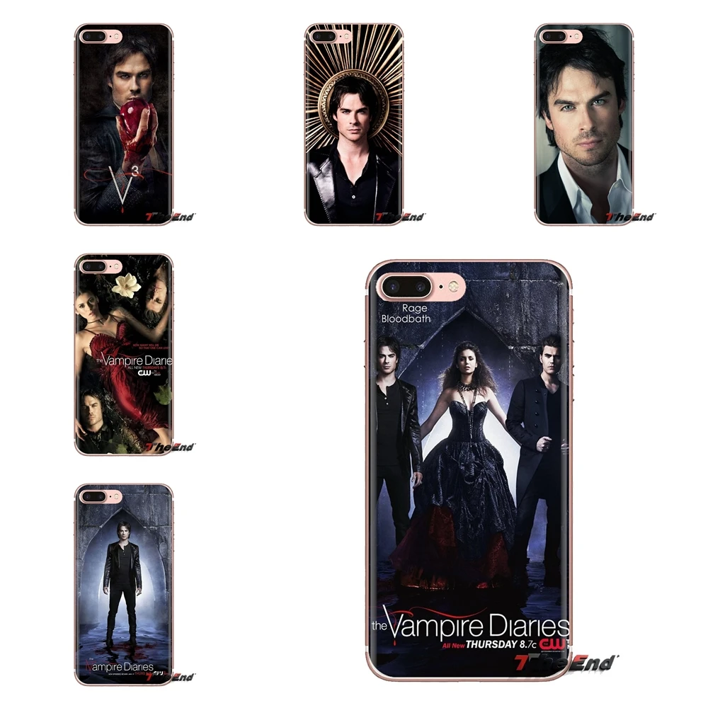For Samsung Galaxy S2 S3 S4 S5 MINI S6 S7 edge S8 S9 Plus Note 2 3 4 5 8 Coque Fundas Phone Case Vampire Diaries Damon Salvatore |