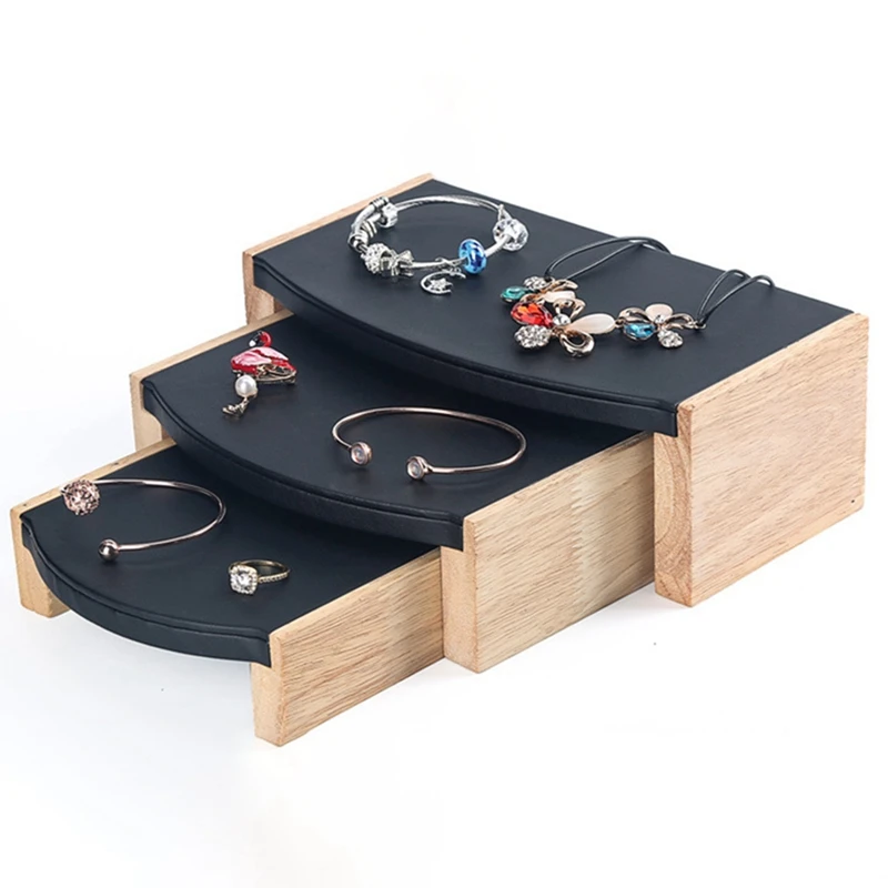 

3 Piece Set Pendant Necklace Display Stand Bracelet Ring Earring Jewelry Display Stand Storage Rack