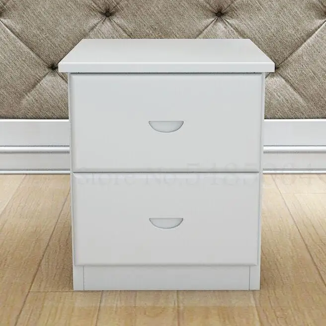 Прикроватный столик простой современный минималистичный чисто белый корейский