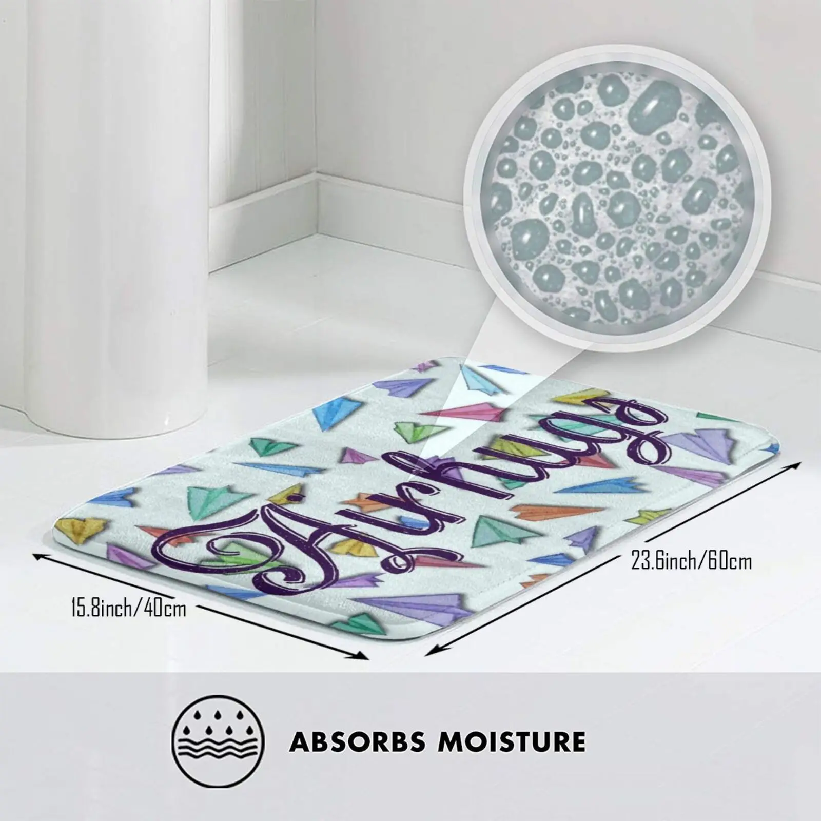 Коврик для самолета бумажный нескользящий коврик спальни