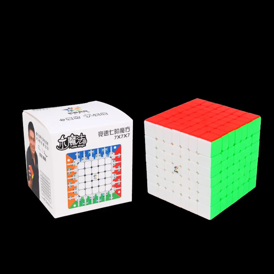 Yuxin 7x7 Магнитный куб Yuxin Little Magic 7x7x7 волшебный куб 7 слоев скоростной куб профессиональные головоломки игрушки для детей подарок