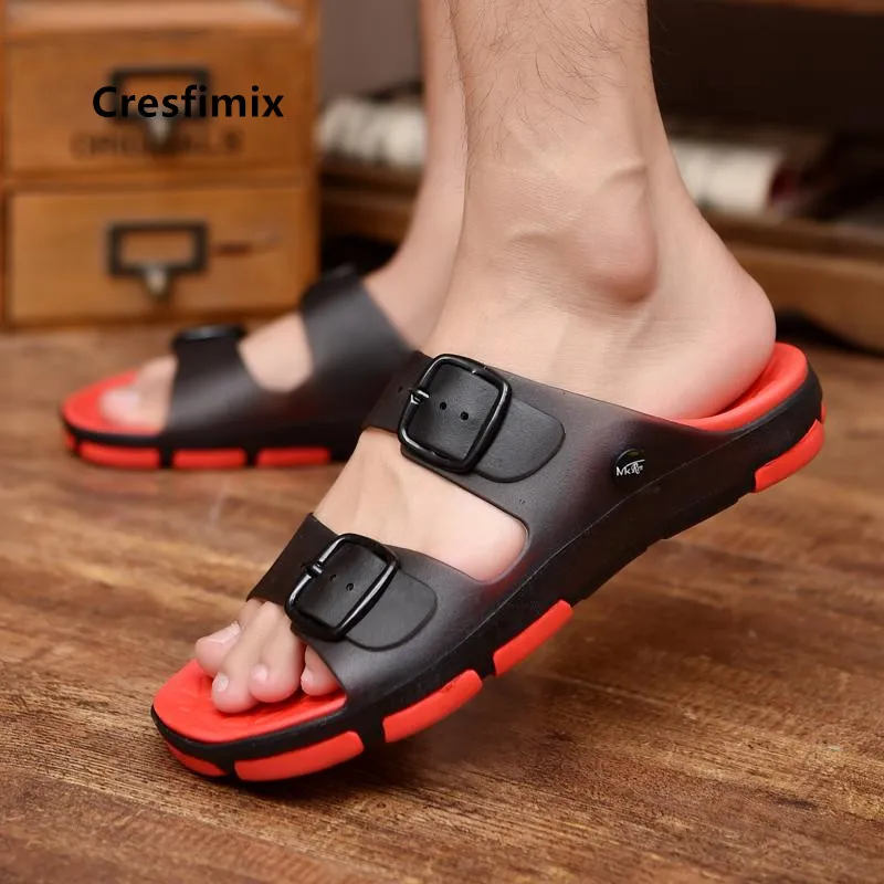 Cresfimix sandales homme мужская мода размера плюс противоскользящие высококачественные