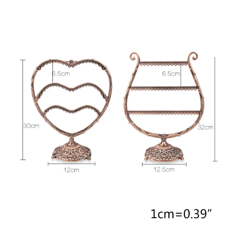 

eart/Wine Cup Shape Earrings Bracelet Storage Shelf Jewelry Display Holder Ear Stud Stand Antler Tree jewelry Organizer