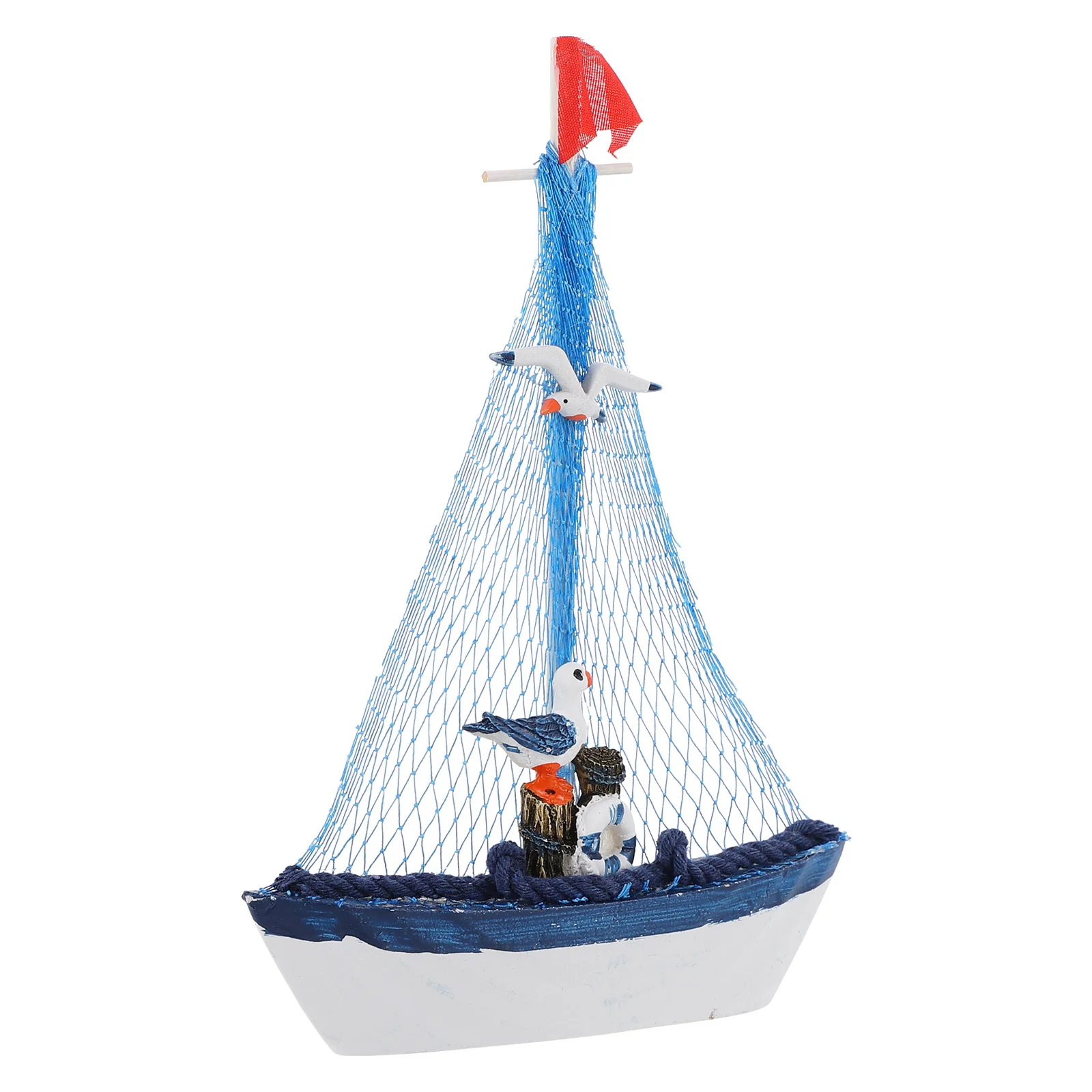 

1pc Decorative Ship Model Sailboat Model Sailing Ship Boat Home Desk Decoration
