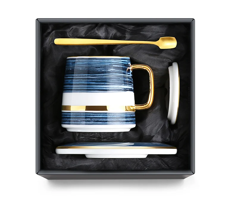 

Creative Nordic mug girl heart mug ceramic office couple water mug coffee mug milk mug with lid spoon