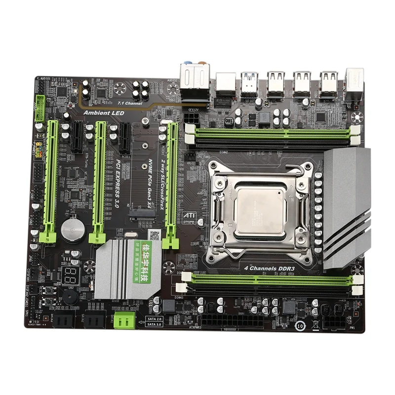 X79 турбо материнская плата LGA2011 ATX Combos E5 2620 CPU 2 шт. X 8 ГБ = 16 DDR3 RAM 1600 МГц PC3 12800R PCI-E NVME M.2
