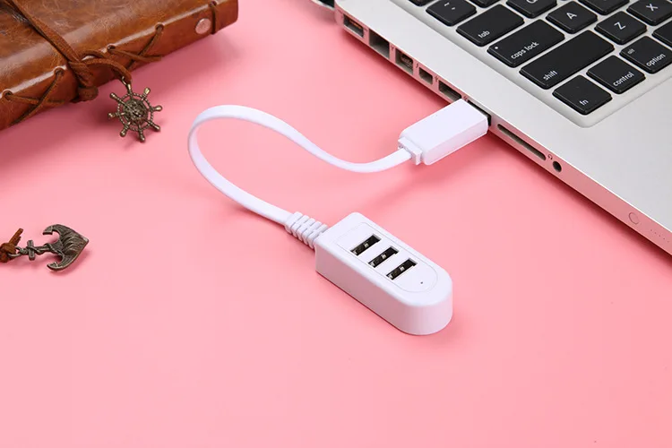 Высокоскоростной 3 порта USB 2,0 концентратор удлинитель разветвитель для ноутбука ПК Компьютерное зарядное устройство Прямая поставка
