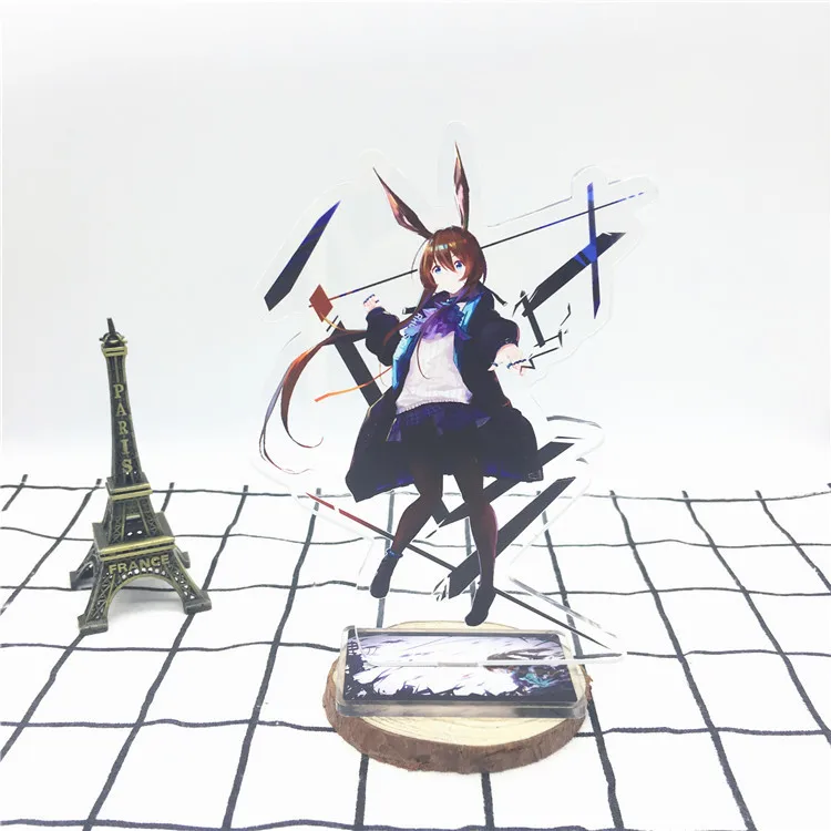 Игра Arknights брелок Amiya Angelina Hoshiguma Соловей осада Техаса Lappland милый забавный мультфильм акриловый брелок ювелирные изделия - Цвет: 2