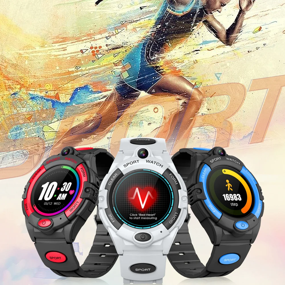 4G Смарт-часы для детей видеозвонки телефон с GPS Wi-Fi трекер шагомер звонок назад