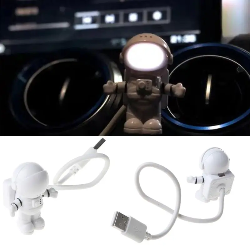 

Night Light,TANGPINGSI Creative Spaceman Astronaut LED Flexible USB Light Night Light for Kids Toy Laptop PC Notebook