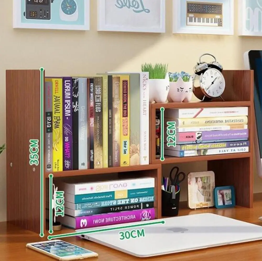 Книжная полка простая настольная детский Настольный стеллаж для хранения