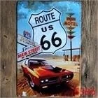 

1 шт. 20x30 см ROUTE US 66 винтажная металлическая Жестяная Табличка для фотографий Настенная Декорация