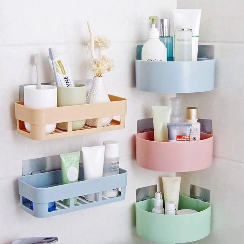 

Multifunctional Drain Rack Shelf Sponge Bathroom Storage Suction Cup Rack Kitchen Storage Rack Sink Accessories Bath Basket