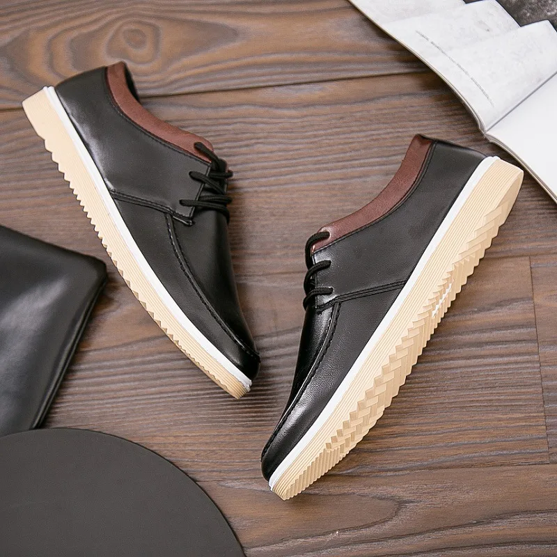 Новинка 2019 Мужская классическая Повседневная обувь мужская кожаная в британском