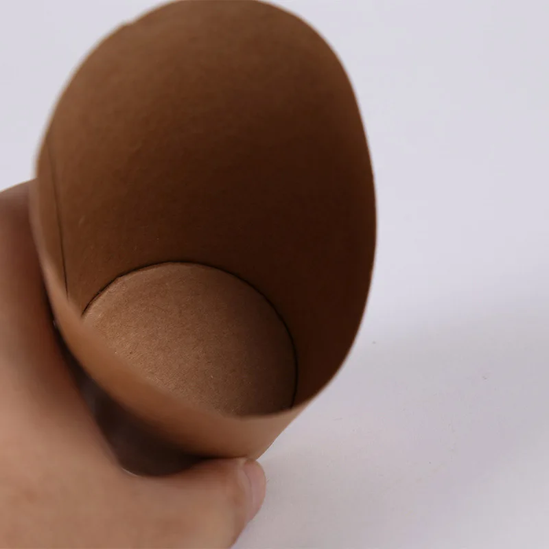 

100Pcs Disposal Take-Out Party Dessert Supplies Baking Cakes Egg Puff French Fries Chips Snacks Kraft Paper Cups Holder, 300Ml (