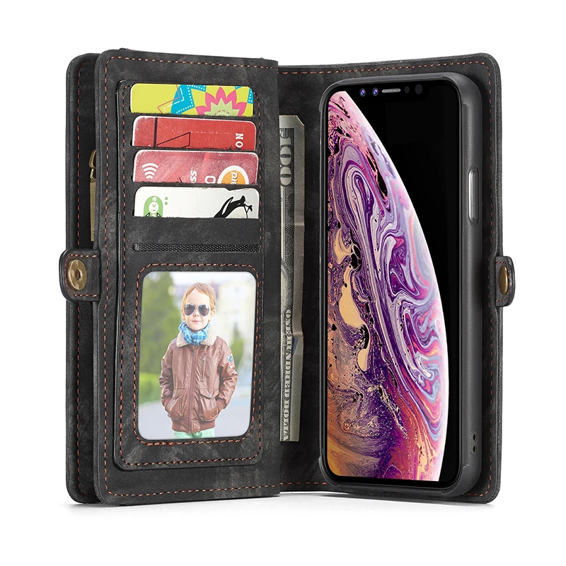 Роскошный кожаный чехол для iPhone X, XR, XS, Max, 8, 7, 6, 6s Plus, флип-чехол, чехол-кошелек, магнитный деловой чехол для телефона, для iPhone 11 Pro