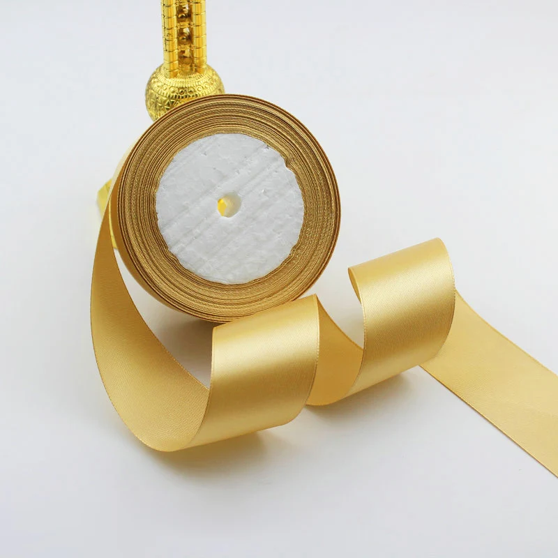 5 ярдов/рулон шелковой атласной ленты Свадебная вечеринка Рождественская Лента