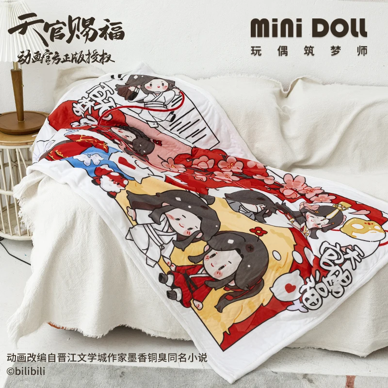 Фланелевое Одеяло аниме Tian Guan Ci Fu Hua Cheng Xie Lian Q утолщенное осенне-зимнее теплое
