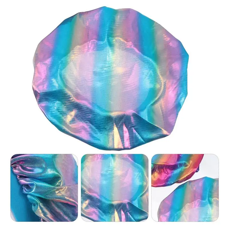 

3pcs Household Night Cap Adjustable Sleep Cap Head Ornament Simple Turban Hat Shower Caps