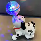 Игрушка для мальчиков и девочек, танцующая электрическая, вращающаяся, со звуком, бегущая, обучающая