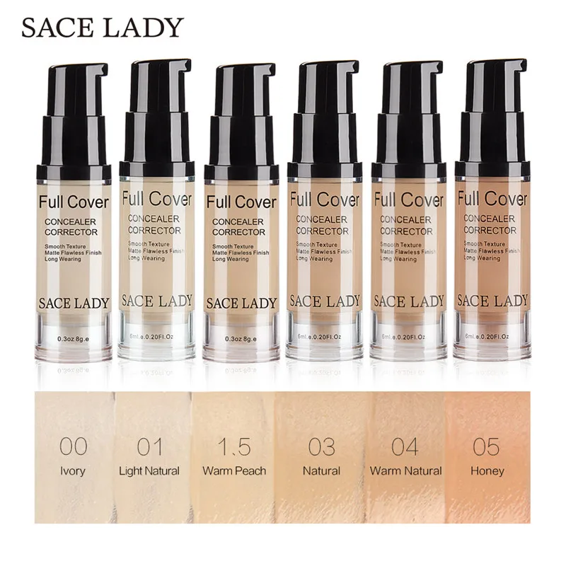 Liquid Face Concealer Full Cover Eye Dark Circles Cream 6ml 8 Colors Makeup Corrector Waterproof Facial Make Up Base Cosmetic |