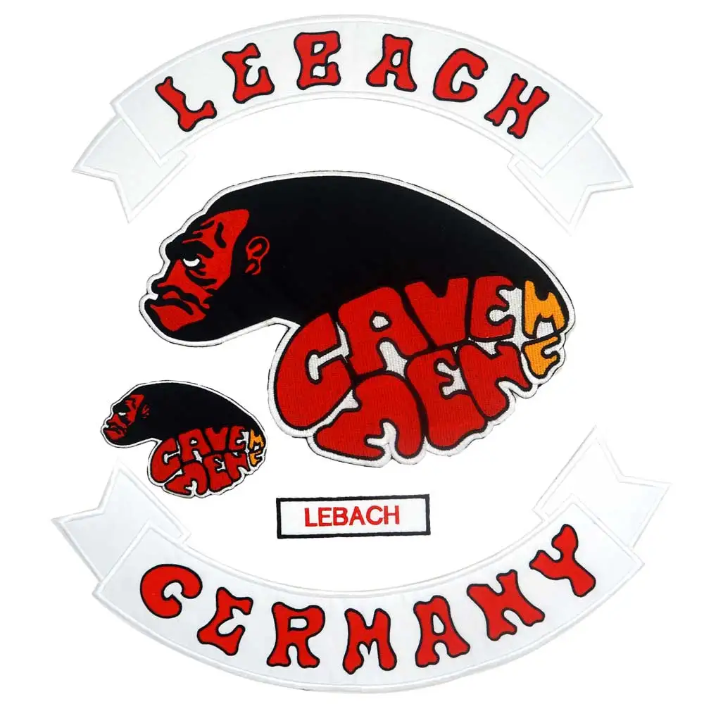 

LEGACH GERMANY mc Embroidered punk biker Patches Clothes Stickers Apparel Accessories Badge