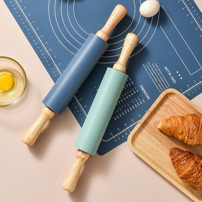 

Деревянная скалка для выпечки, кухонные инструменты, ролик для теста, аксессуары для печенья, кухонные инструменты, аксессуары, кухонные ин...