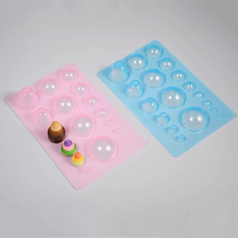 3D куполообразные полушарики форма для ручной работы инструменты клёровки бумаги