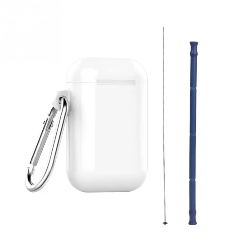 1pc 1brush 1bag 8 шт красочные многоразовые, для питья соломы высокого качества 304 металлическая соломинка из нержавеющей стали с чистящей щеткой для кружек - Цвет: 1pc 1brush 1bag