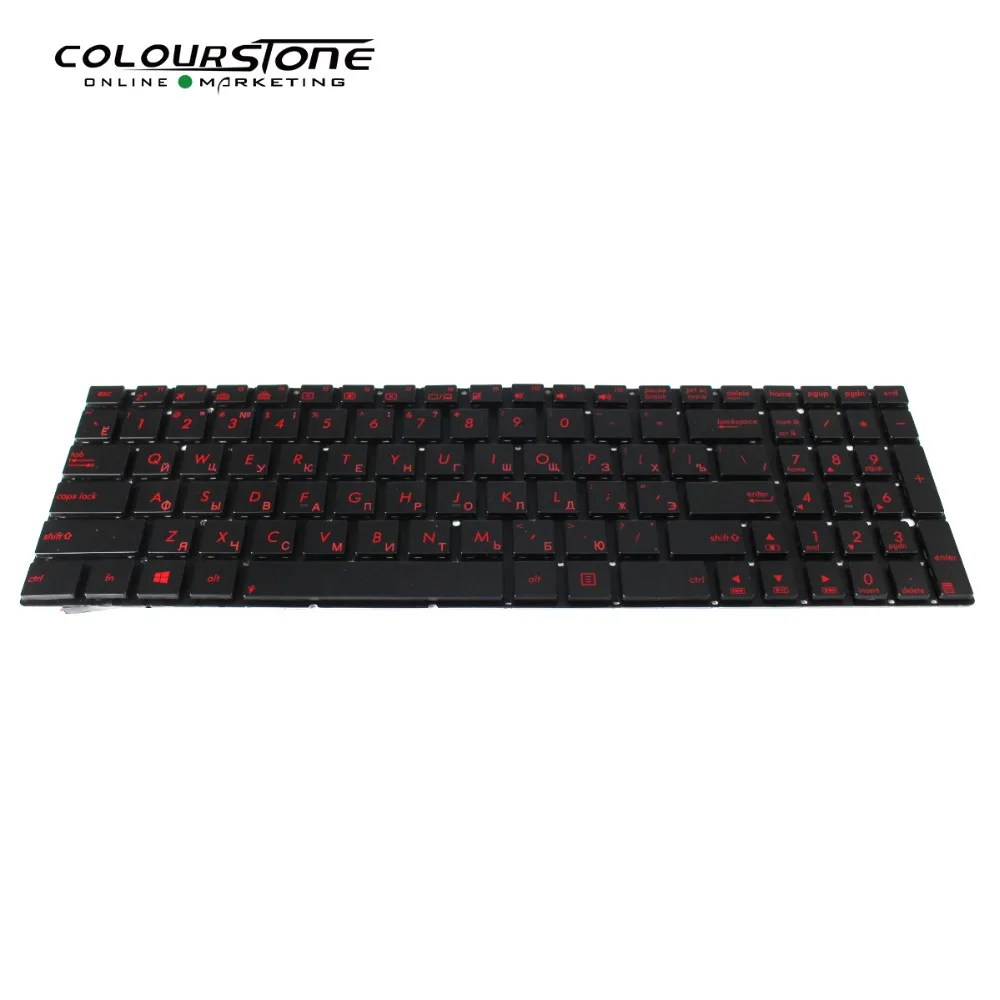 Новая Россия с подсветкой Клавиатура для ноутбука ASUS G550 G550JK 0KN0-QX1RU13 9Z. N8BBU. M0R