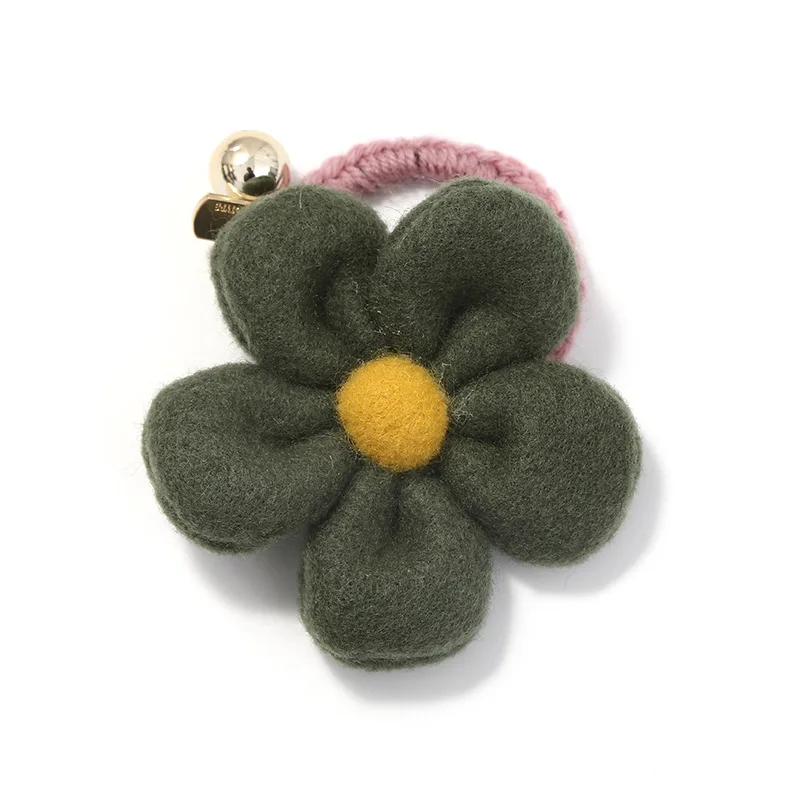 9 см большой цветок волос галстук веревка для Плюшевый головной убор завязанная