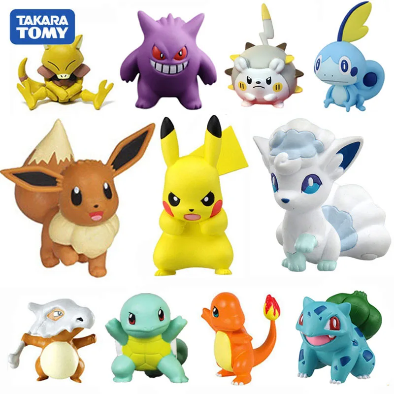 Экшн фигурки чармандер Eevees Bulbasaur экшн Сквиртл кубинь соббл зераора психоутка