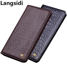 Full-grain genuine leather magnetic flip cover case for Umidigi Bison X10 Pro/Umidigi Bison X10 phone case standing cover coque