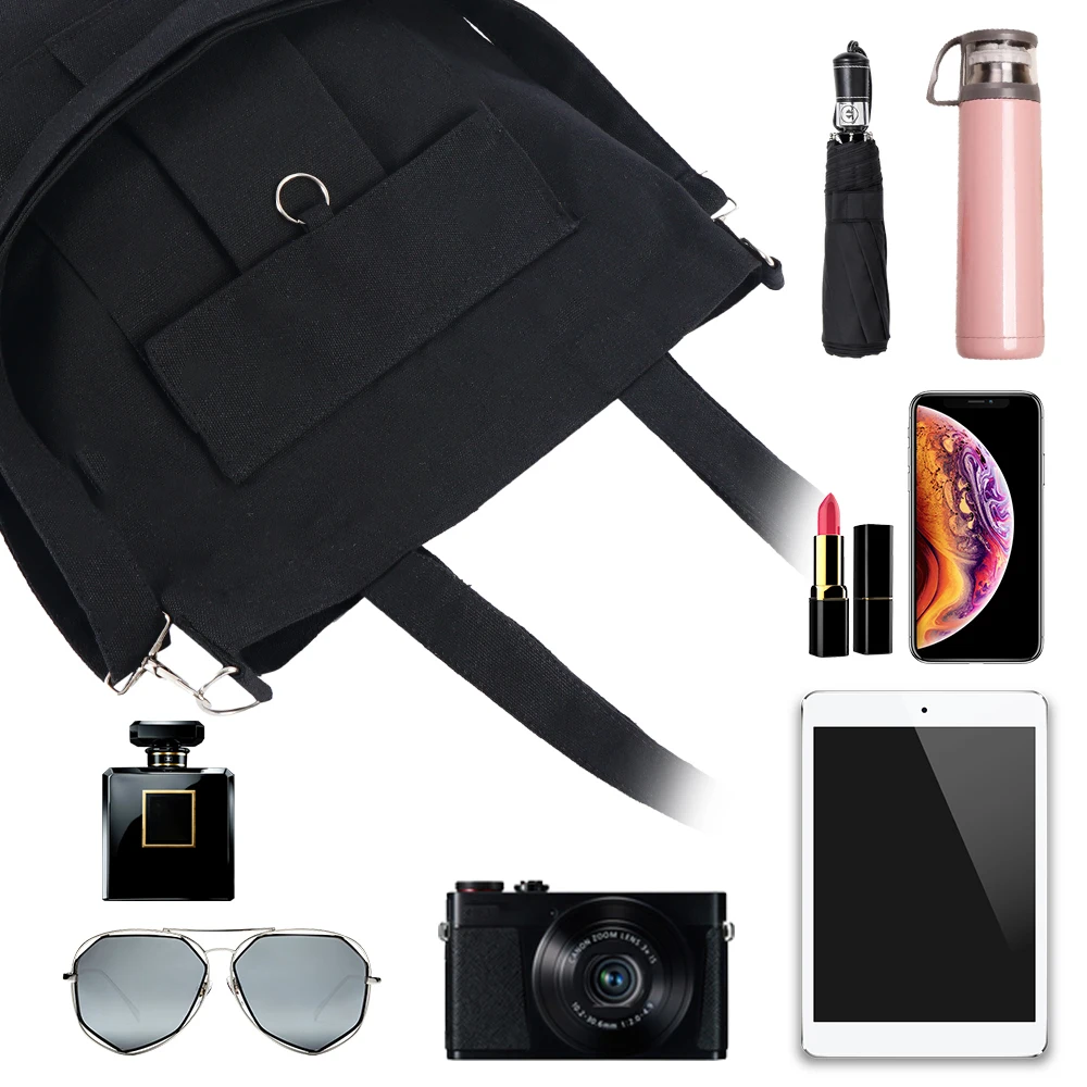 Модные хлопковые продуктовые вместительные сумки для покупок модная холщовая