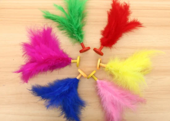 

5pcs/lot Colorful Feathers Kick Shuttlecock Chinese Foot Sports Outdoor Toy Game Gift For Kids Hand Wheel Fancy Feather ZLL