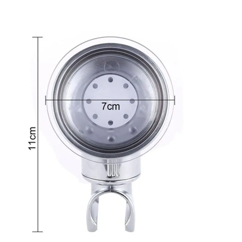 

Shower Head Handset Holder Chrome Bathroom Wall Mount Adjustable Suction Bracket