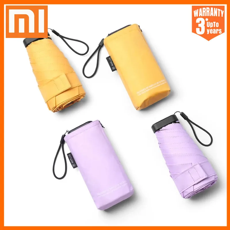 Портативный дорожный Зонт Xiaomi миниатюрный складной мини-зонт от солнца с защитой
