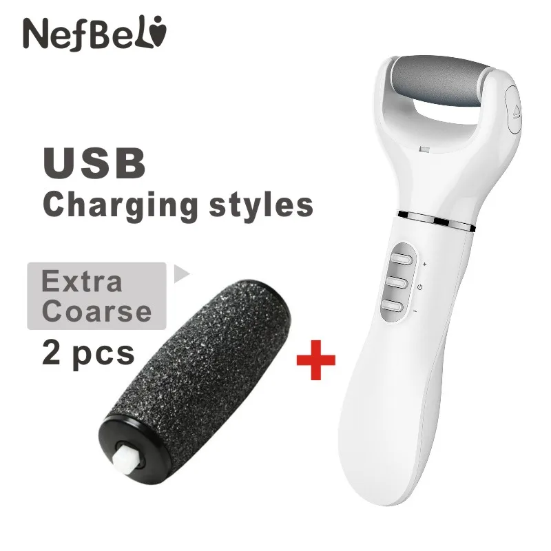 Upgraded Charging(W) Электрический пилочка для ухода за ногами, средство для удаления омертвевшей кожи, питание от аккумулятора, usb-отшелушивающий инструмент для удаления пятки мозолей, устройство для педикюра - Цвет: Upgraded Charging(W)